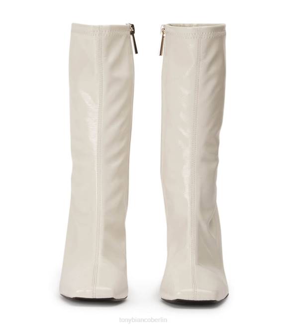 Stiefeletten| de Tony Bianco Frauen Remie Stiefeletten Ecru-Crinkle-Patent 4624498